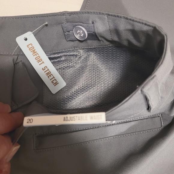 Class Club Modern Fit Adjustable Waist Gray Pants Sz 20 Measure Approx 2… - Picture 12 of 12